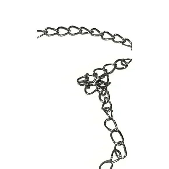 Women’s  necklace with black acrylic stones - Picture 5 of 5